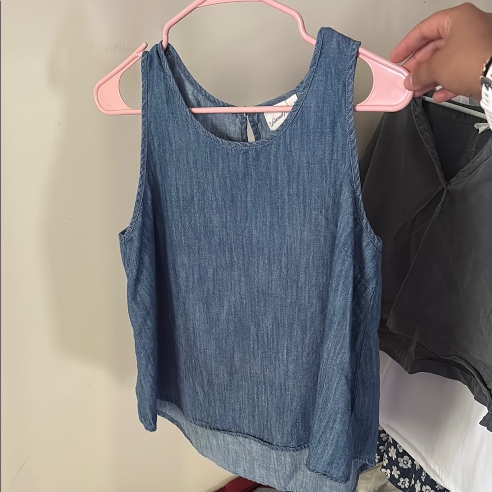 Denim Sleeveless Top